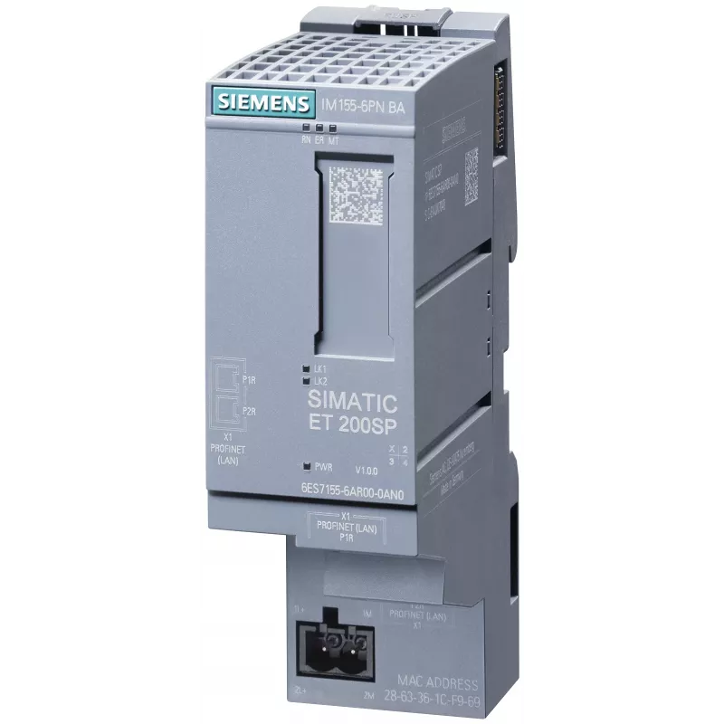 Siemens 6ES7155-6AR00-0AN0 skaitmeninis / analoginis įvesties / išvesties modulis Analoginis
