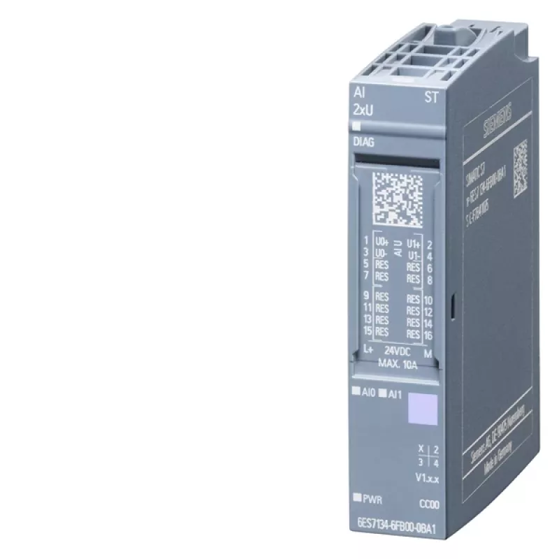 “Siemens” 6ES7134-6FB00-0BA1 skaitmeninis / analoginis įvesties / išvesties modulis, analoginis