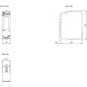 Siemens 6ES7132-6HD01-0BB1 maitinimo adapteris / inverteris Vidinis Įvairiaspalvis