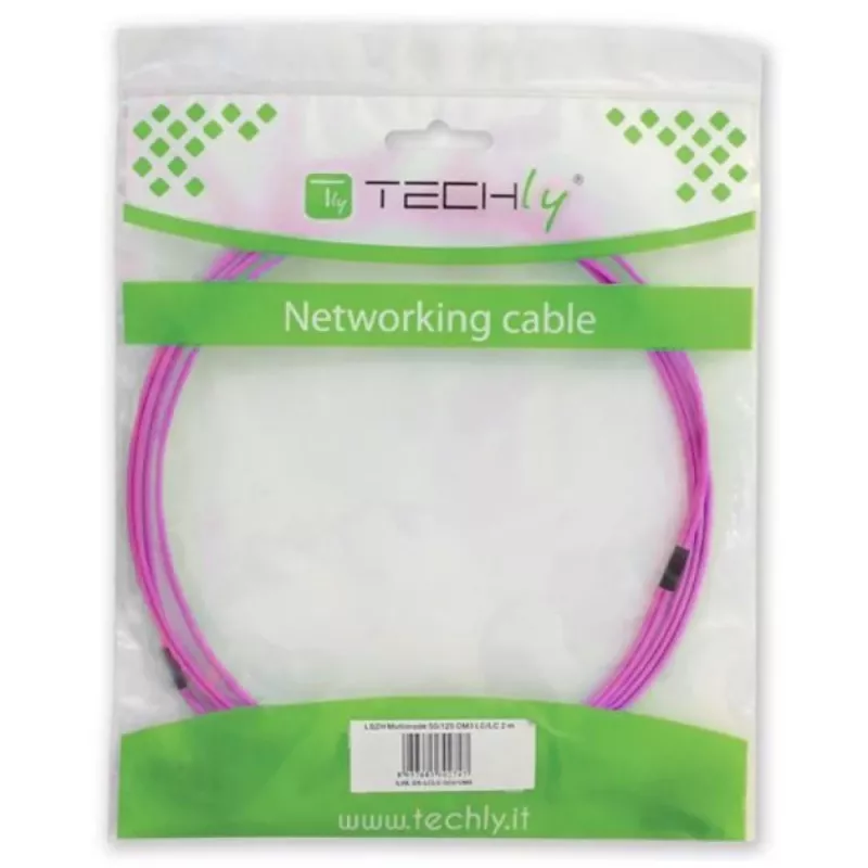 Techly SC/LC Multimode 50/125 OM4 20 m šviesolaidinis kabelis, 20 m, OM4, SC, LC