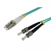 EFB-Elektronik Duplex šviesolaidinis jungiamasis kabelis LC-ST 50/125 µm OM3 LSZH, 10 m, turkio spalvos, O0313.10