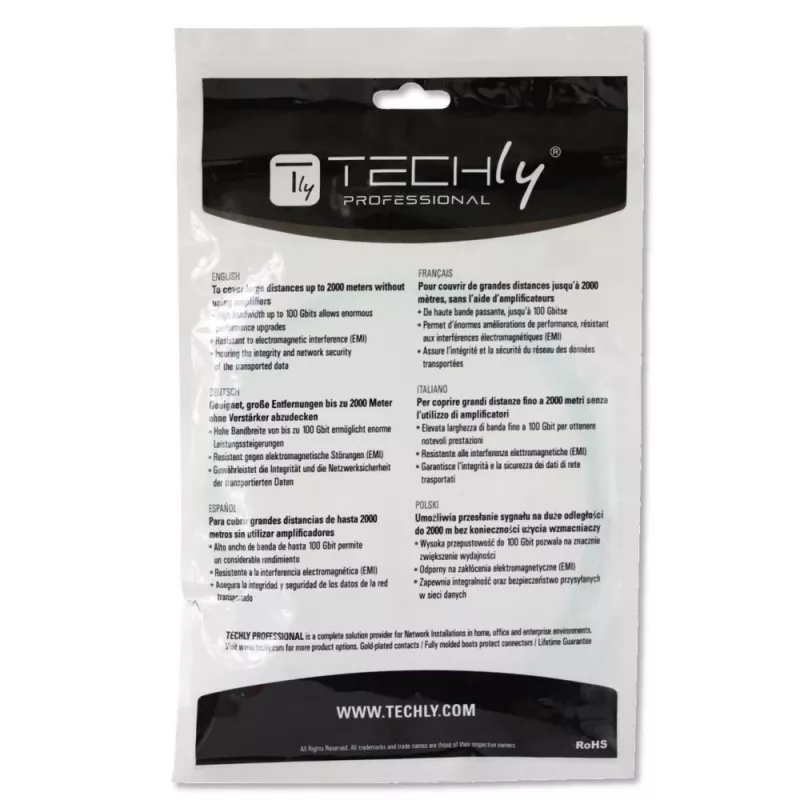 Techly ST/LC Multimode 50/125 OM3 2m Fiber Optics Cable ILWL D5-STLC-020/OM3