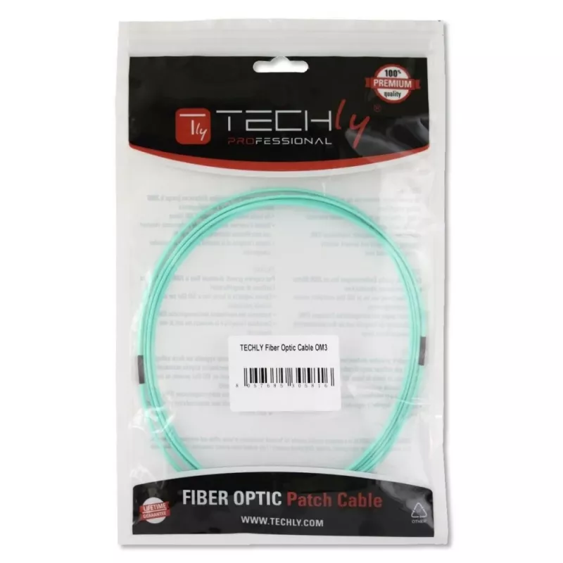 Techly ST/LC Multimode 50/125 OM3 5m Fiber Optics Cable ILWL D5-STLC-050/OM3