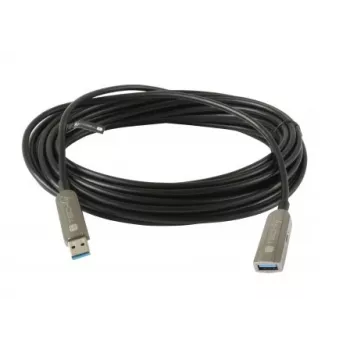 Techly ICOC U3AMF-HY-020 USB laidas USB 3.2 Gen 1 (3.1 Gen 1) 20 m USB A Juoda