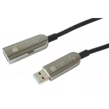 Techly ICOC U3AMF-HY-020 USB laidas USB 3.2 Gen 1 (3.1 Gen 1) 20 m USB A Juoda