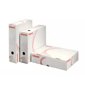 Esselte Archiving Box FSC® horisontal 80 mm, Pack/10, White, A4, 330 mm, 80 mm, 260 mm, 170 g