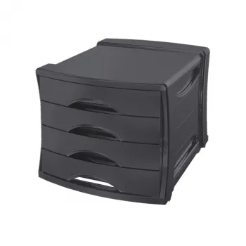 Esselte Drawer Cabinet Vivida 4-drawer, 4 drawer(s), Plastikas, Juoda, 210 g, 254 x 350 x 61 mm
