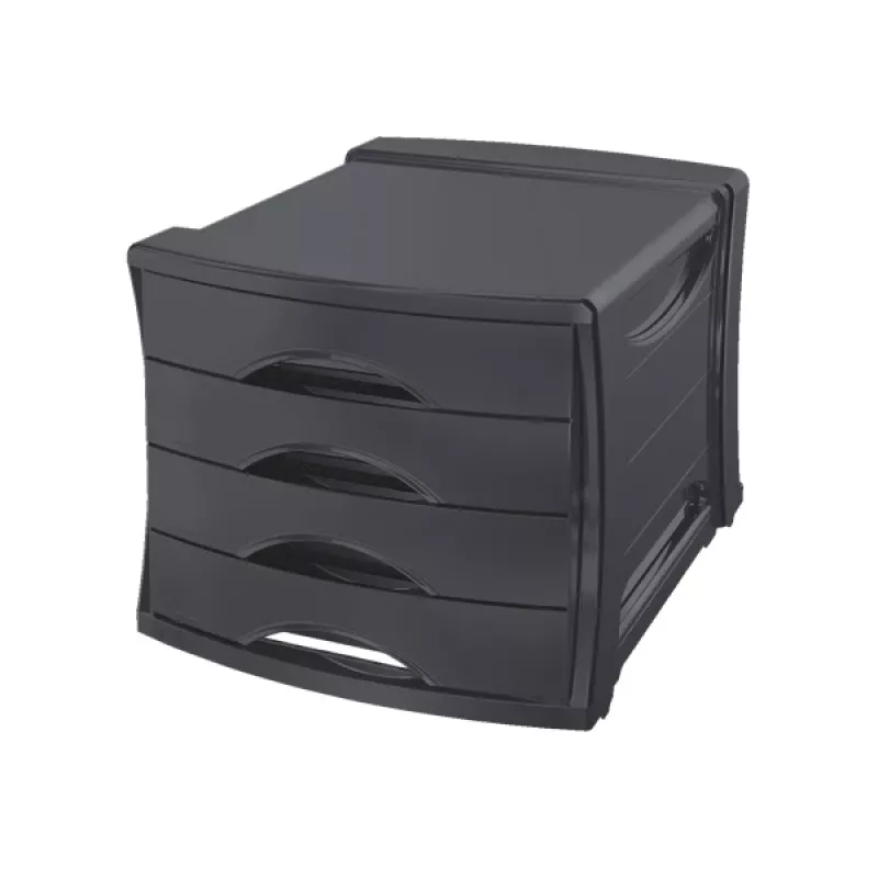 Esselte Drawer Cabinet Vivida 4-drawer, 4 drawer(s), Plastikas, Juoda, 210 g, 254 x 350 x 61 mm