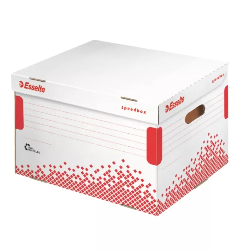 Esselte Archyvinė dėžutė Speedbox FSC® LAF, raudona, balta, 500 g, 334 x 392 x 301 mm