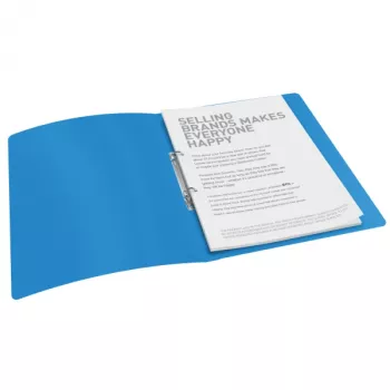 Esselte segtuvas su žiedais PP Vivida 2RR/16 mm, A4, plastikinis, mėlynas, 100 lapų, 1,6 cm, 25 mm