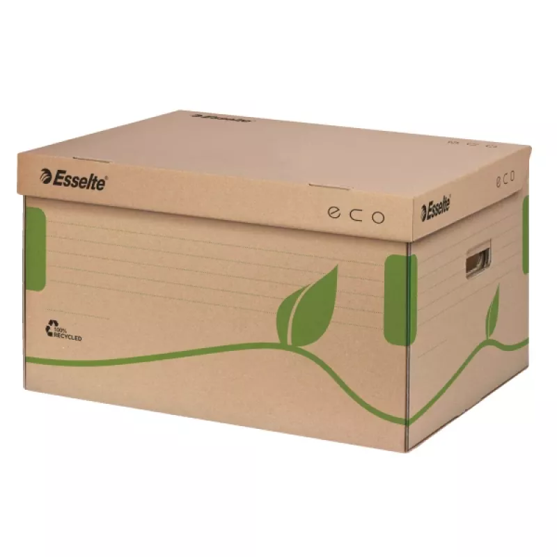Esselte Archiving Container Eco FSC® for 80/100 Top opening, Brown, Green, 460 g, 345 x 439 x 242 mm