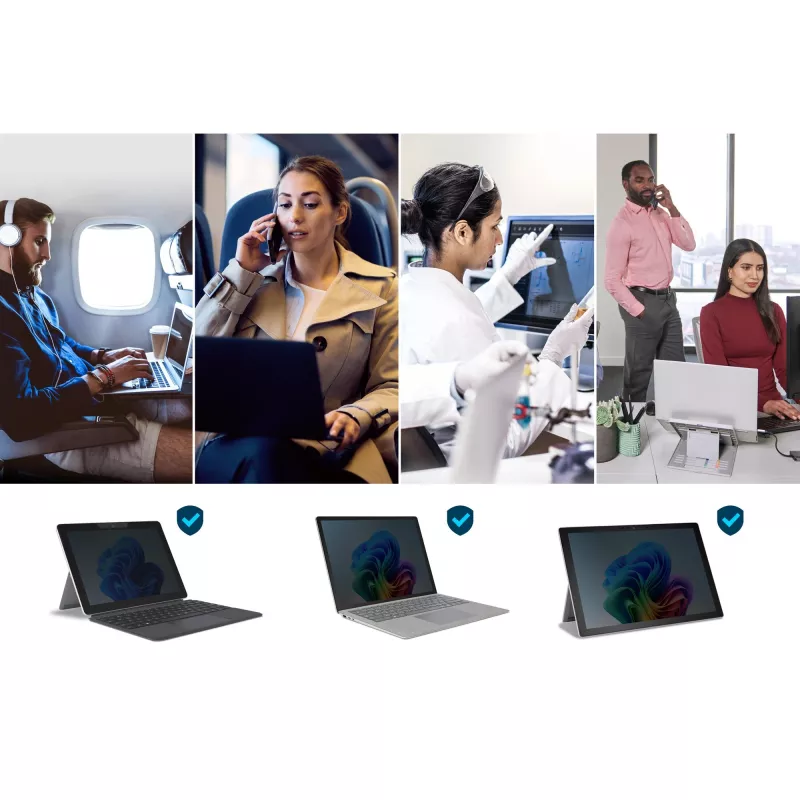“Kensington” privatumo filtras - dvipusis nuimamas, skirtas “Microsoft Surface Pro 2017”