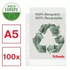 Esselte Recycle kišenė A5, 150 x 210 mm (A5), Skaidrus, Polipropilenas (PP), Gulsčias/Stačias, Viršus, 0,07 mm