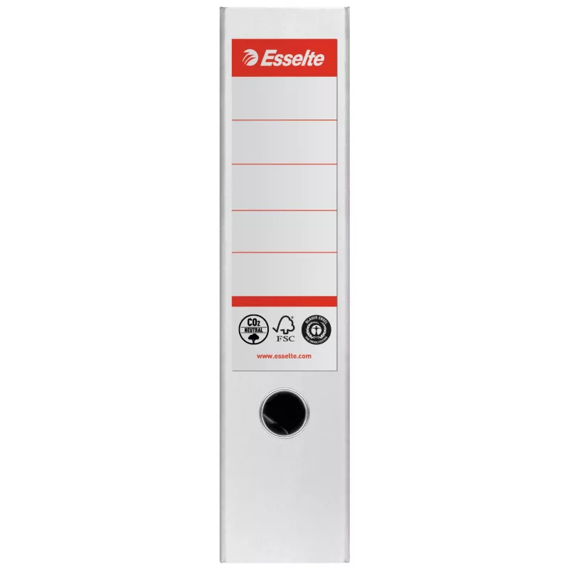 Esselte Lever Arch File No.1, 100% perdirbtas kartonas, A4, saugojimui, balta, 500 lapų, 80 g/m²