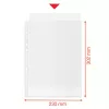 Esselte Recycle kišenė A4, 210 x 297 mm (A4), Skaidri, Polipropilenas (PP), Vertikali, Viršuje, 0,07 mm