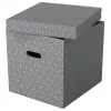 Esselte Home Storage Box Cube, 3 vnt. pakuotėje, kartoninė, pilka, 320 mm, 315 mm, 365 mm, 850 g