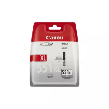 Canon CLI-551XL GY w/sec rašalo kasetė 1 vnt. Originali Didelio (XL) našumo Pilka