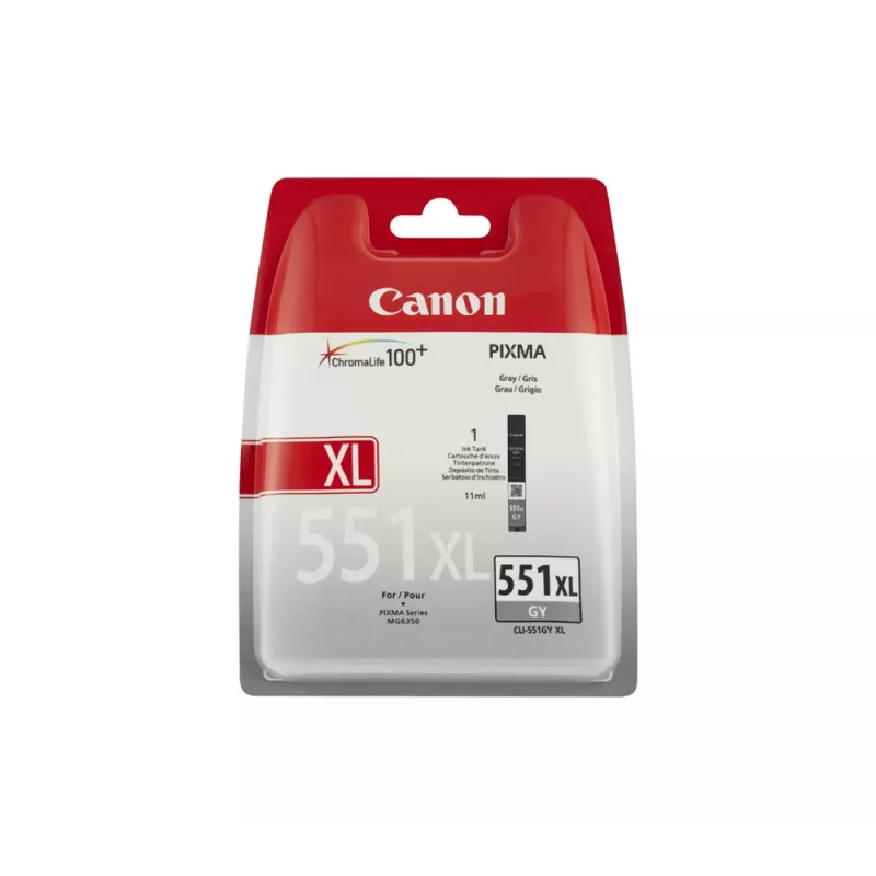 Canon CLI-551XL GY w/sec rašalo kasetė 1 vnt. Originali Didelio (XL) našumo Pilka