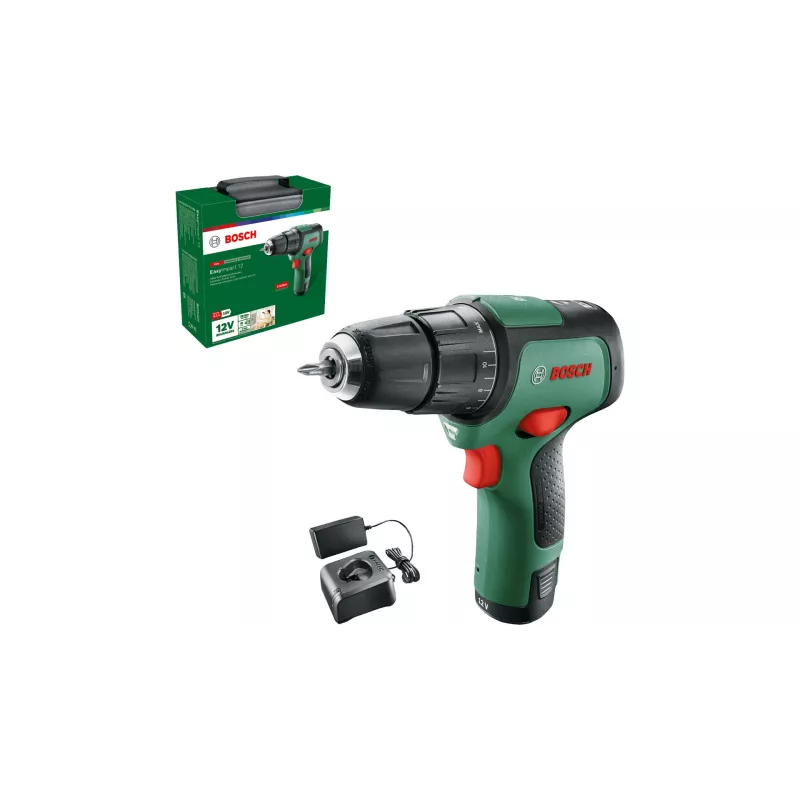 Bosch EasyImpact 12 1300 aps./min. begriovelinė 1 kg juoda, žalia