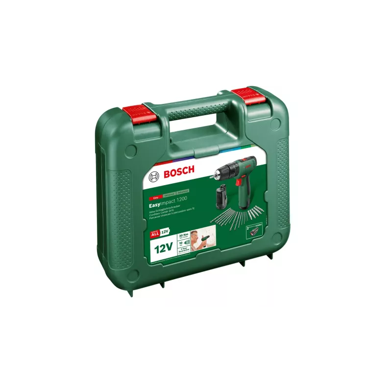 Bosch EasyImpact 1200 1500 aps./min. begrūdis 1,1 kg, juoda, žalia