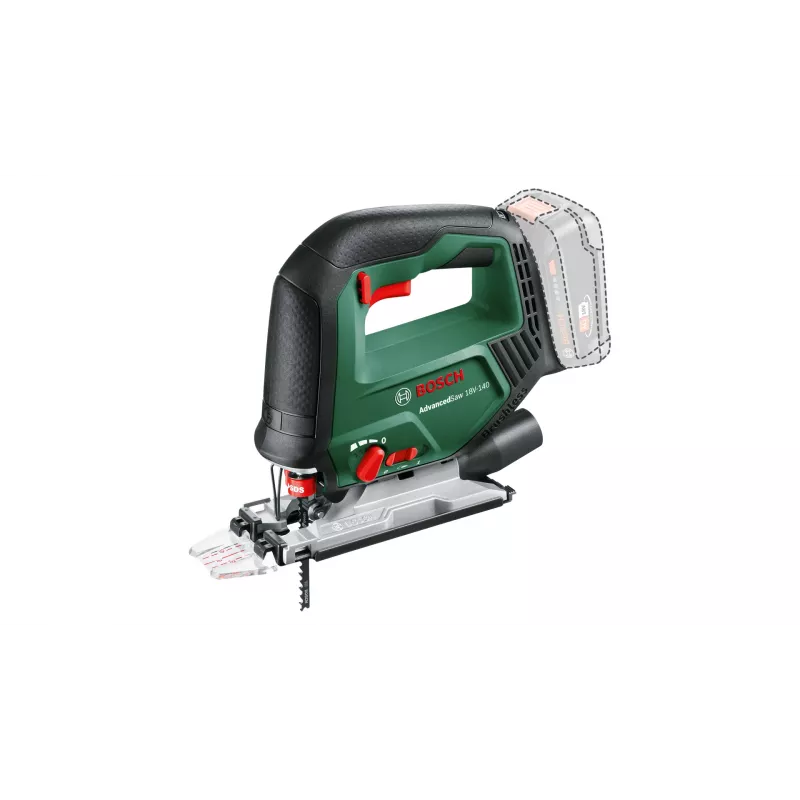 „Bosch AdvancedSaw 18V“ belaidis siaurapjūklis 3000 smūgių/min. 1,9 kg