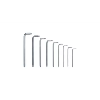 Bosch 1 600 A02 Z9C, L formos Torx raktų rinkinys, TX10, TX15, TX20, TX25, TX27, TX30, TX40, TX8, TX9, žalia, sidabrinė, plienas, plastikas, 69 mm
