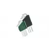Bosch 1 600 A02 Z9C, L formos Torx raktų rinkinys, TX10, TX15, TX20, TX25, TX27, TX30, TX40, TX8, TX9, žalia, sidabrinė, plienas, plastikas, 69 mm