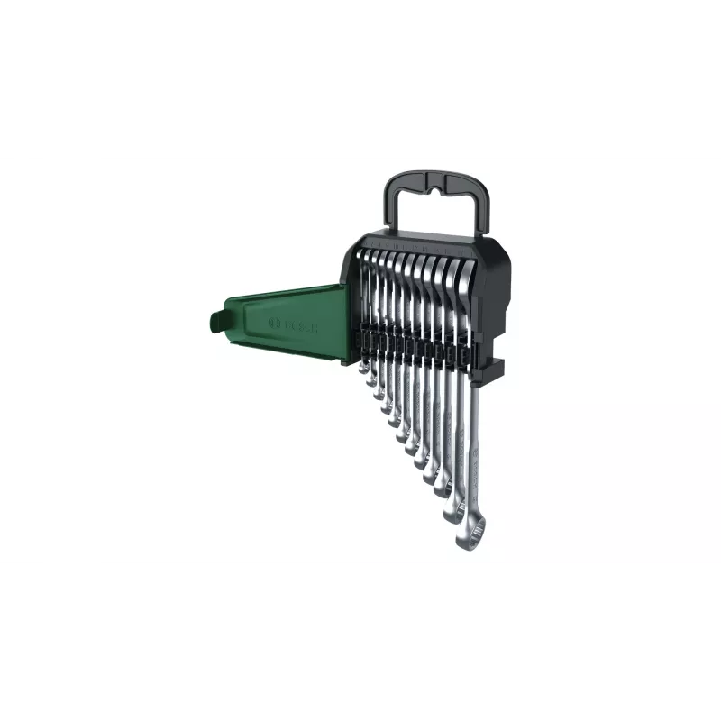 Bosch 1 600 A02 Z9D, 6,7,8,9,10,11,12,13,14,15,17,19 mm, Nerūdijantis plienas, Chromo-vanadžio plienas, Matinis, 12 vnt.
