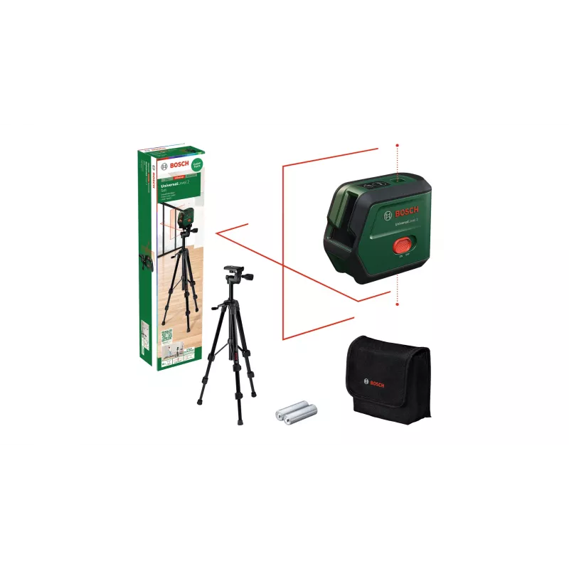Bosch Nekategorizuota linijinis lazerinis nivelyras 12 m 630-650 nm