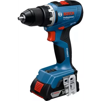 Bosch GSR 18V-65 Professional 2100 RPM Key 1.06 kg Juoda, Blue