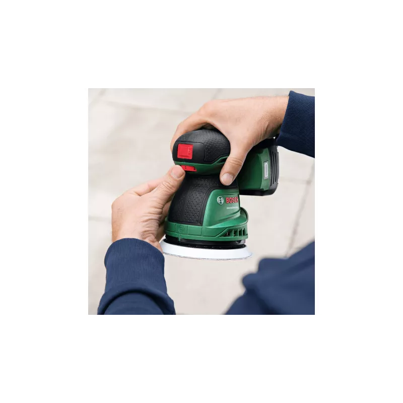 Bosch UniversalOrbit 18V-20 orbitinis šlifuoklis 23000 OPM juoda, žalia