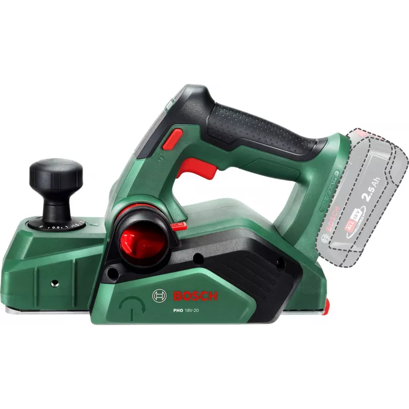 Bosch PHO 18V-20 (Įrankis be priedų, Kartoninė pakuotė), Žalia, 2 mm, Baterija, 18 V, 171 mm, 291 mm