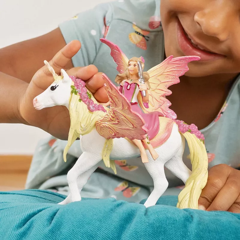 schleich BAYALA fėja Feya su Pegaso vienaragiu, Saulės elfai, Vienaragiai ir fėjos, 5 m., Įvairiaspalvė, Plastikas