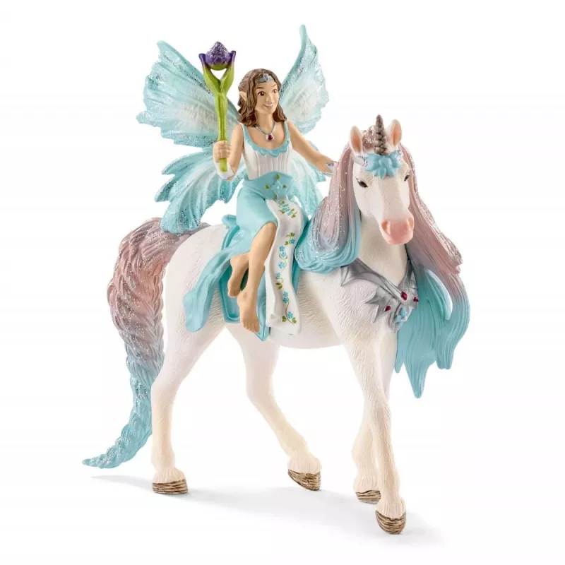 schleich BAYALA Fėja Eyela su princesės vienaragiu, Saulės elfai, Vienaragiai ir fėjos, 5 m., įvairiaspalvis, plastikas