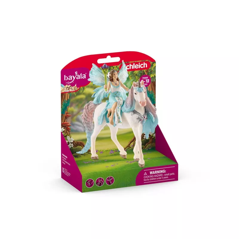 schleich BAYALA Fėja Eyela su princesės vienaragiu, Saulės elfai, Vienaragiai ir fėjos, 5 m., įvairiaspalvis, plastikas