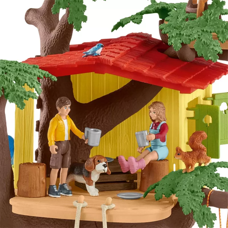 schleich FARM WORLD Nuotykių namelis medyje, Ūkis, Ūkio gyvūnai / ūkio žaislai, 3 m., Įvairiaspalvis, Plastikas