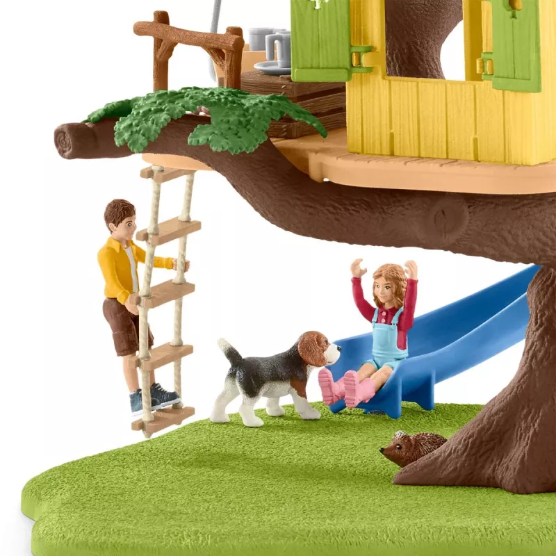 schleich FARM WORLD Nuotykių namelis medyje, Ūkis, Ūkio gyvūnai / ūkio žaislai, 3 m., Įvairiaspalvis, Plastikas