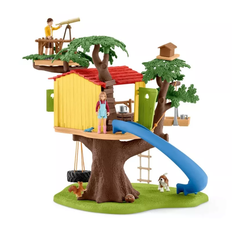 schleich FARM WORLD Nuotykių namelis medyje, Ūkis, Ūkio gyvūnai / ūkio žaislai, 3 m., Įvairiaspalvis, Plastikas