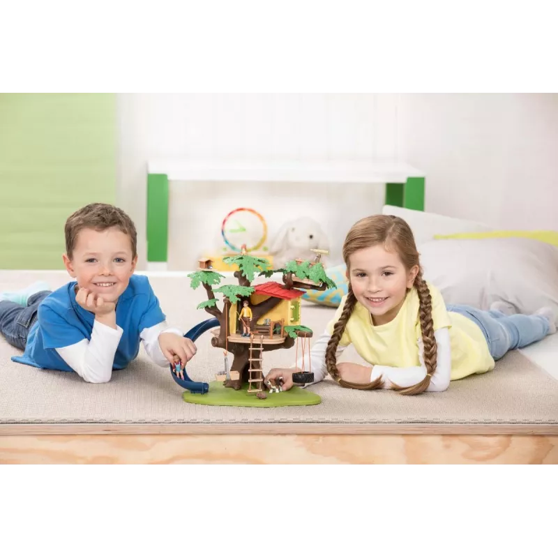 schleich FARM WORLD Nuotykių namelis medyje, Ūkis, Ūkio gyvūnai / ūkio žaislai, 3 m., Įvairiaspalvis, Plastikas