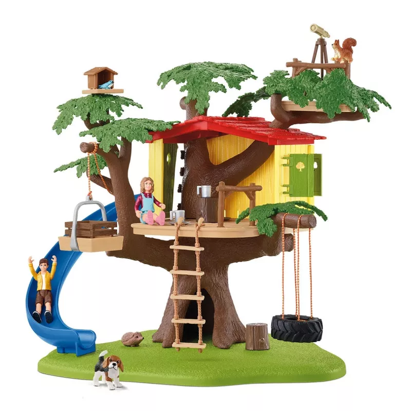 schleich FARM WORLD Nuotykių namelis medyje, Ūkis, Ūkio gyvūnai / ūkio žaislai, 3 m., Įvairiaspalvis, Plastikas