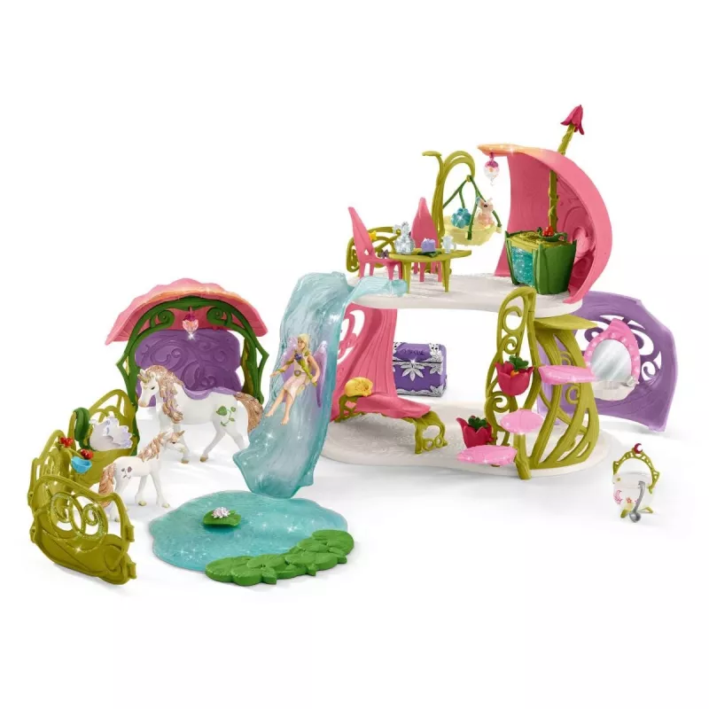 schleich BAYALA Žėrintis gėlių namas su vienaragiais, ežeru ir tvartu