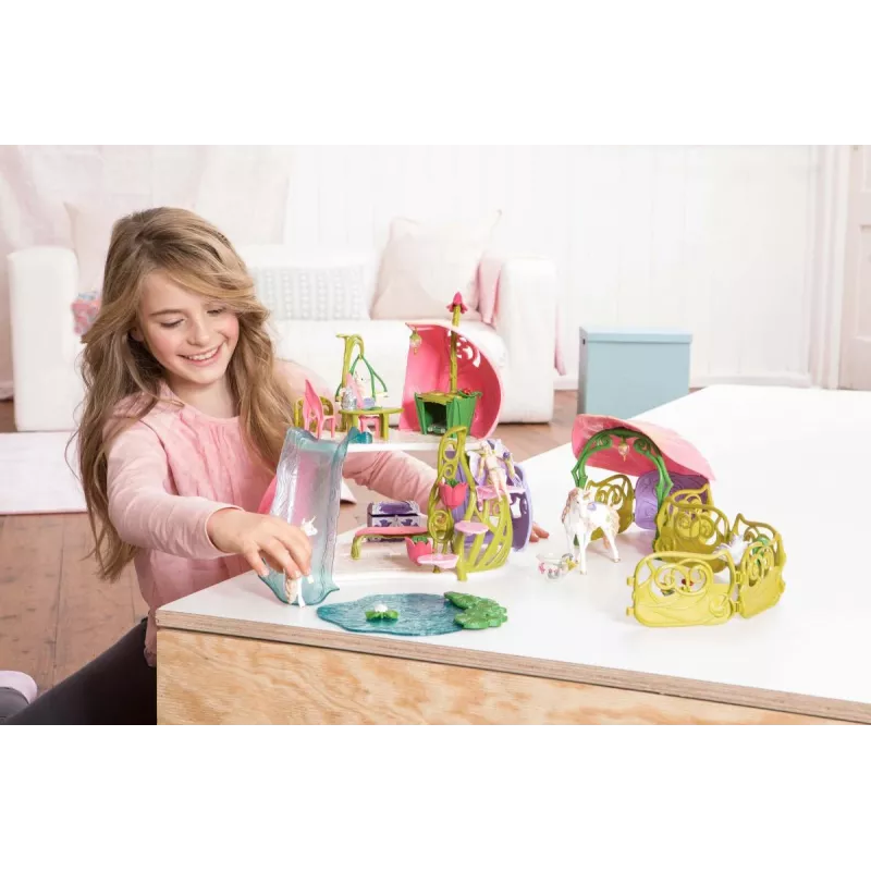 schleich BAYALA Žėrintis gėlių namas su vienaragiais, ežeru ir tvartu