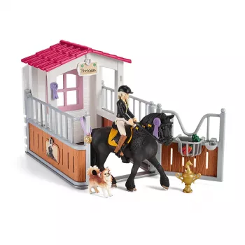 schleich HORSE CLUB Arklio vežimėlis su Tori ir Princese, Arklių stabilas, Arkliai, 5 m., Įvairiaspalvis, Plastikas
