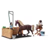 schleich HORSE CLUB prausimosi zona su Emily ir Luna, gyvūnas, arklidė, arkliai, 5 m., įvairiaspalvis, plastikas
