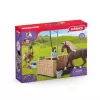 schleich HORSE CLUB prausimosi zona su Emily ir Luna, gyvūnas, arklidė, arkliai, 5 m., įvairiaspalvis, plastikas