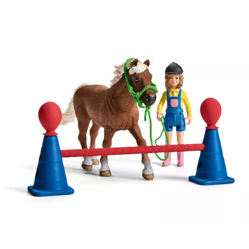 schleich Ponių vikrumo treniruotė, Vikrumas, Ūkio gyvūnai / žaislai apie ūkį, 3 m., Įvairiaspalvis, Plastikas