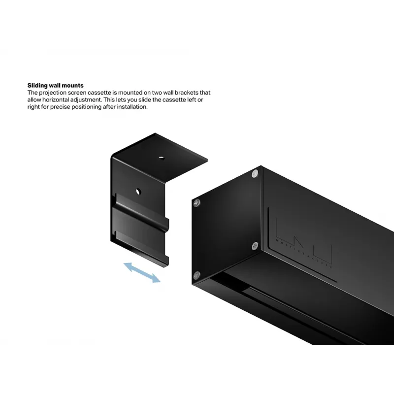 Multibrackets M 16:9 Motorizuotas projekcinis ekranas 300x168, 135 col. Juoda Edition