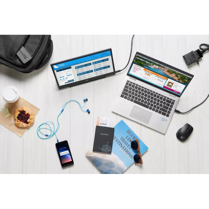 HP 65W USB-C plonas Travel maitinimo adapteris, nešiojamam kompiuteriui, universalus, 90 V, 47–63 Hz, 65 W, 20 V