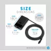 HP 65W USB-C plonas Travel maitinimo adapteris, nešiojamam kompiuteriui, universalus, 90 V, 47–63 Hz, 65 W, 20 V