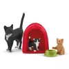 „Playtime for cute cats“ žaidimų rinkinys Schleich FARM WORLD